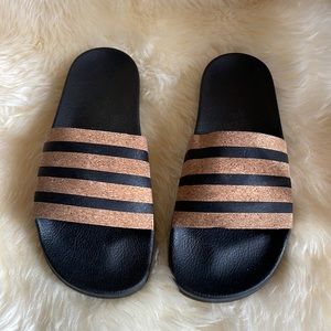 Adidas Originals Adilette Cork Slides Wmns size 9/men 8